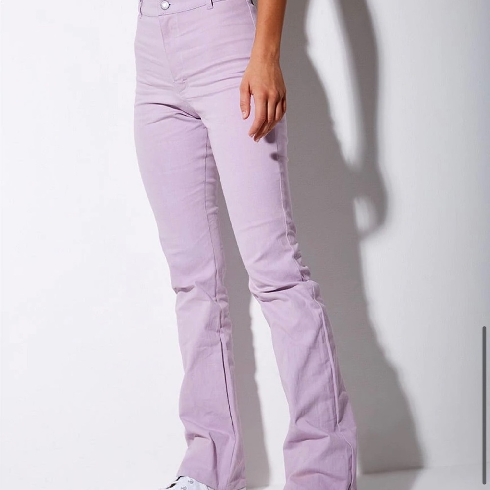 Motel rocks xs purple trousers